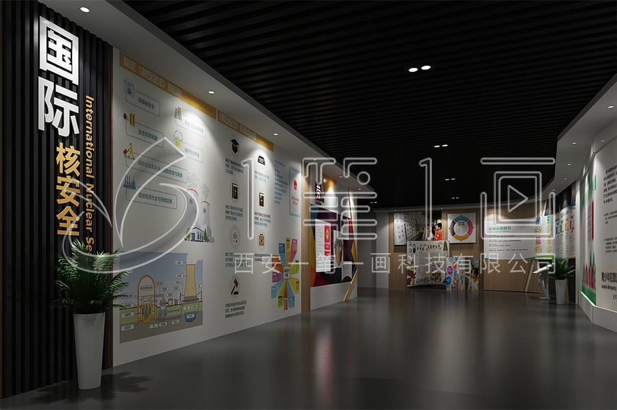 多媒体普法展厅设计平面图